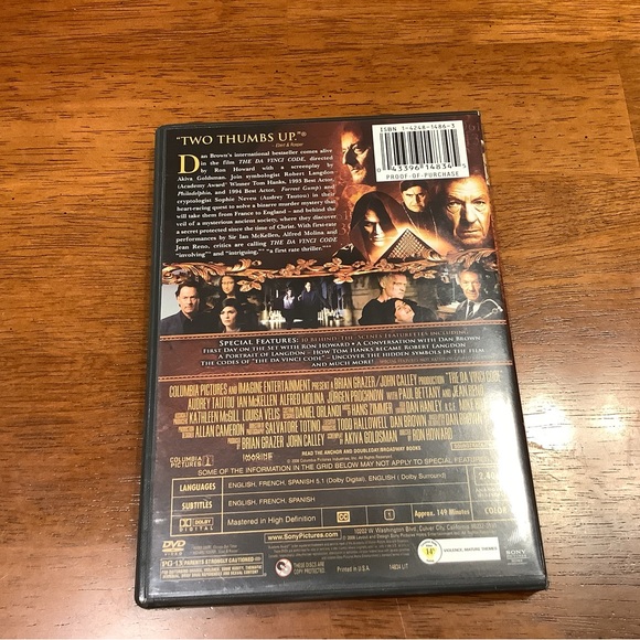 Columbia Pictures 2-Disc Widescreen Special Edition, The DaVinci Code, DVD - Picture 2 of 4